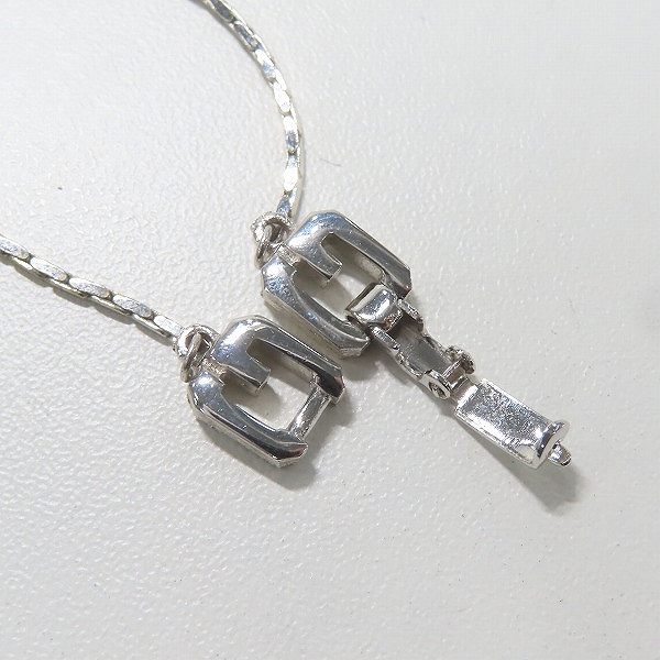 実際に弊社で買取させて頂いたGIVENCHY/ジバンシィ 4Gスクエアロゴ ネックレスの画像 4枚目