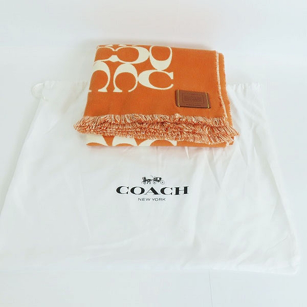 実際に弊社で買取させて頂いた【未使用】COACH/コーチ シグネチャー ブランケット 36862の画像 8枚目
