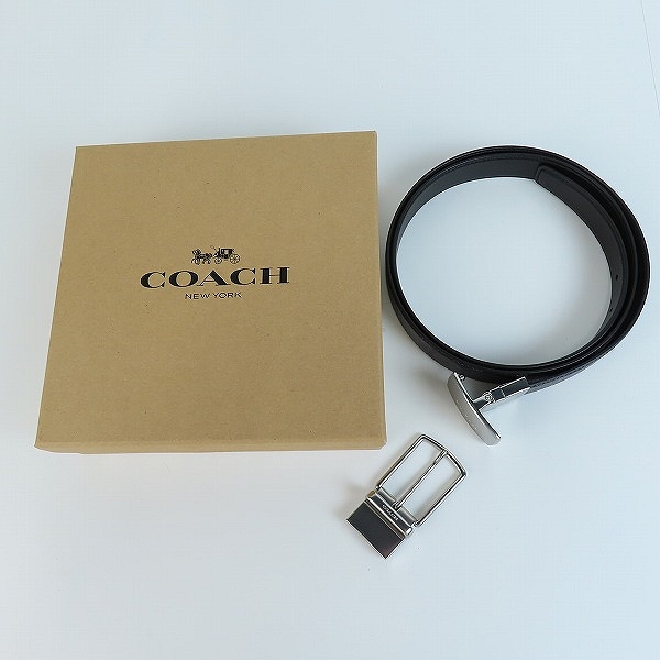 実際に弊社で買取させて頂いたCOACH/コーチ ミニシグネチャー レザーベルト の画像 6枚目