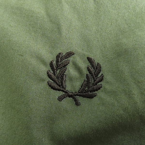 実際に弊社で買取させて頂いたFRED PERRY× BRITISH MILLERAIN /フレッドペリー MILLERAIN FABRIC オイルドコットン スウィングトップ/Sの画像 5枚目