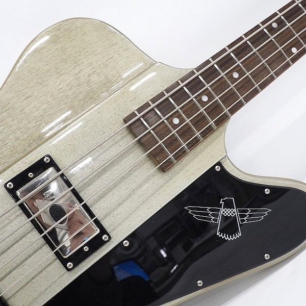 実際に弊社で買取させて頂いた★Epiphone/エピフォン Custom Shop Limited Edition Thunderbird IV TV Silver/サンダーバード 4弦エレキベースの画像 4枚目
