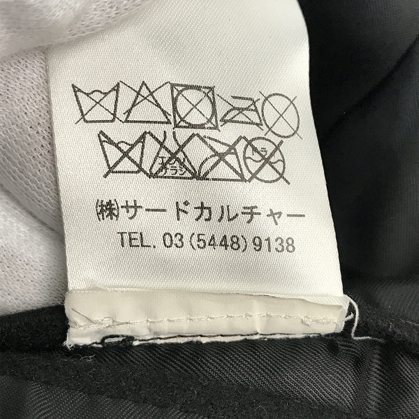 実際に弊社で買取させて頂いた【JPタグ】GIVENCHY/ジバンシー ウールコート 13F 0216 046 黒/48の画像 4枚目