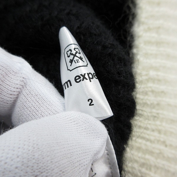 実際に弊社で買取させて頂いたuniform experiment/ユニフォームエクスペリメント モヘア/ウール クルーネックニットセーター UE-192073/2の画像 4枚目