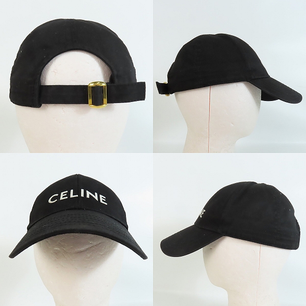 実際に弊社で買取させて頂いた【JPタグ】CELINE/セリーヌ ロゴ ベースボールキャップ 2AUA1242N/Mの画像 1枚目