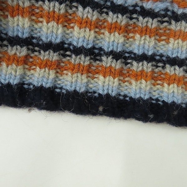 実際に弊社で買取させて頂いたBEAMS/ビームス 3ゲージ ジャカード クルーネック ニット 11-15-0499-147/XLの画像 5枚目