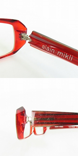実際に弊社で買取させて頂いたalain mikli/アランミクリ フルリム アイウエア/メガネフレーム A0480 12の画像 5枚目
