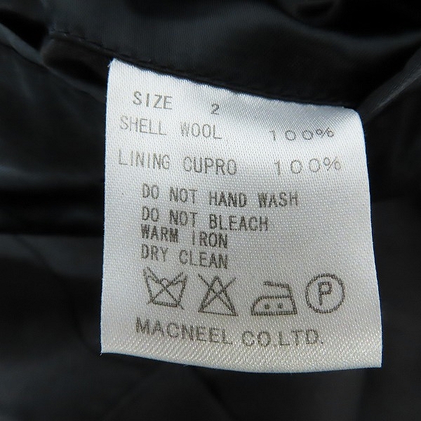 実際に弊社で買取させて頂いたroar/ロアー スワロフスキー クロスガン ウール 1B テーラードジャケット /2の画像 3枚目