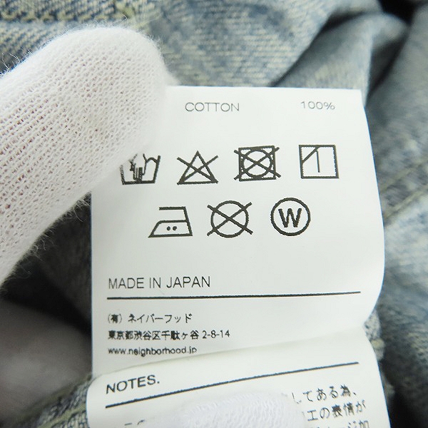 実際に弊社で買取させて頂いたNEIGHBORHOOD/ネイバーフッド 20AW SAVAGE STOCKMAN TYPE-A /C-JKT/202XBNH-JKM02/Mの画像 4枚目