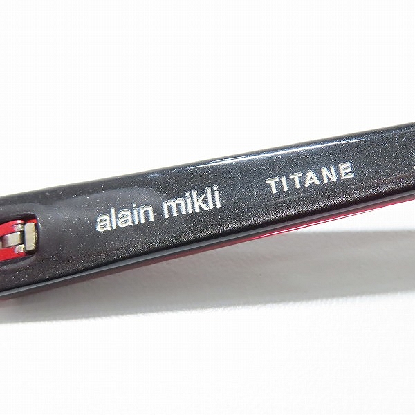 実際に弊社で買取させて頂いたalain mikli/アランミクリ ハーフリム メガネフレーム/アイウェア A0415-04の画像 6枚目