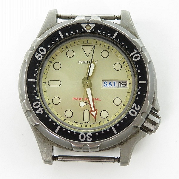 実際に弊社で買取させて頂いたSEIKO/セイコー プロフェッショナル ダイバー 7C43-6A00 クォーツ/ウォッチ/腕時計【動作未確認】