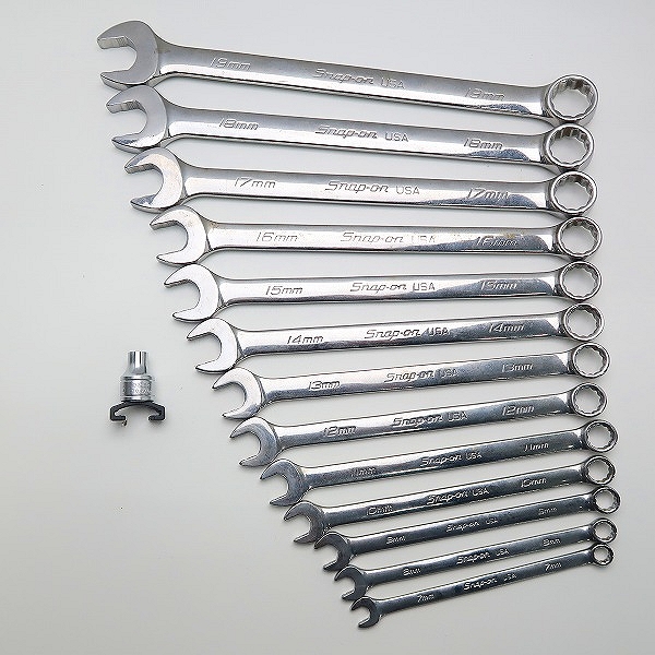 実際に弊社で買取させて頂いたSnap-on/スナップオン フランクドライブ コンビネーション レンチ SOEXM7~19 セットの画像 1枚目