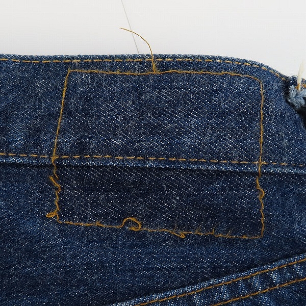 実際に弊社で買取させて頂いたLEVI'S/リーバイス 501 66後期 刻印6/点々 スモールe 赤耳 ヴィンテージ デニムパンツ W35/L32の画像 7枚目