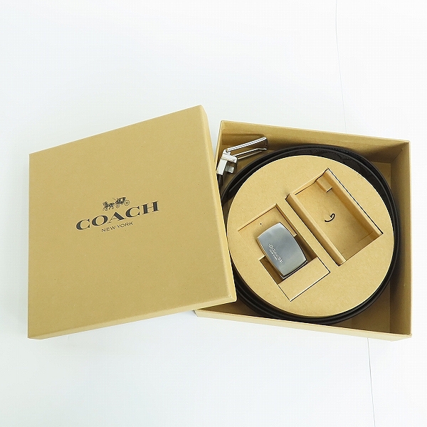 実際に弊社で買取させて頂いたCOACH/コーチ シグネチャー柄ベルト F65242の画像 9枚目