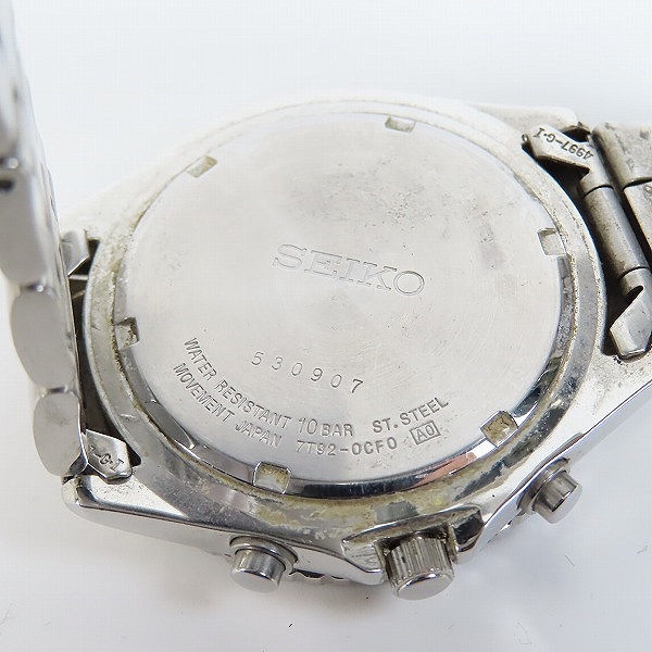 実際に弊社で買取させて頂いたSEIKO/セイコー パイロット クロノグラフ 腕時計/ウォッチ 7T92-0CF0【動作未確認】の画像 4枚目