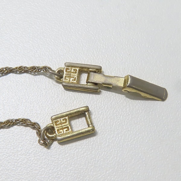 実際に弊社で買取させて頂いたGIVENCHY/ジバンシィ リボン ラウンドロゴ ネックレスの画像 5枚目