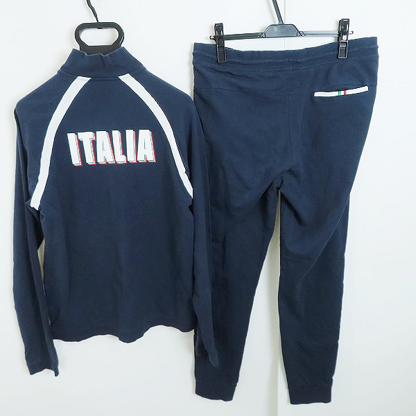 実際に弊社で買取させて頂いたEMPORIO ARMANI/エンポリオアルマーニ トラックジャケット/パンツ セットアップ ネイビーの画像 1枚目