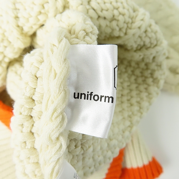 実際に弊社で買取させて頂いたuniform experiment / ユニフォームエクスペリメント COTTON CABLE CREWNECK KNIT  ケーブルニット/UE-202076/3の画像 2枚目