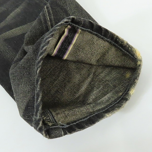 実際に弊社で買取させて頂いたNEIGHBORHOOD/ネイバーフッド SAVAGE LEVEL-4 ダメージ 加工 デニムパンツ/ジーンズ DCNH-PT-07/Sの画像 6枚目