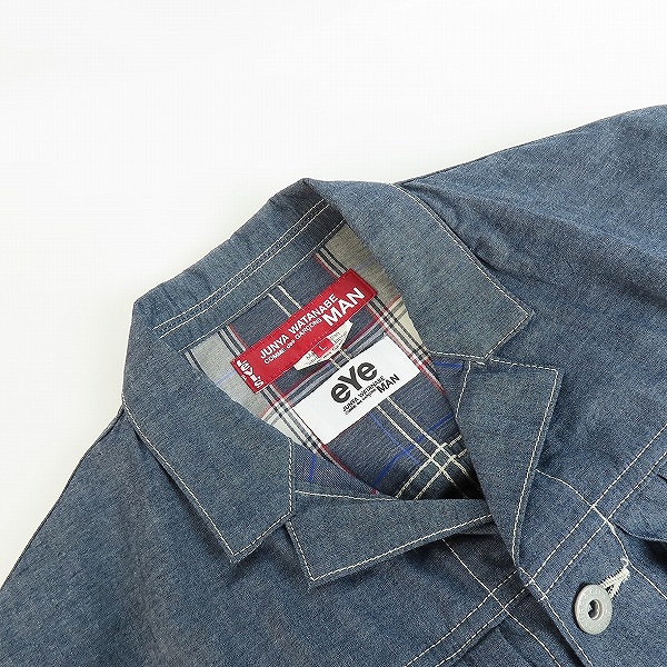 実際に弊社で買取させて頂いたeye CdG JUNYA WATANABE MAN×Levi's/ジュンヤワタナベ×リーバイス 21SS デニム カバーオール ジャケット WG-J929/Lの画像 4枚目