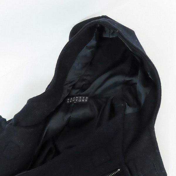 実際に弊社で買取させて頂いたBARNEYS NEW YORK/バーニーズニューヨーク ジップ ウールダッフルコート XLの画像 4枚目