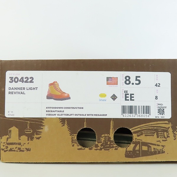 実際に弊社で買取させて頂いたDANNER/ダナー DANNER LIGHT REVIVAL KHAKI/ダナーライト リバイバル カーキ 30422 /8.5の画像 8枚目