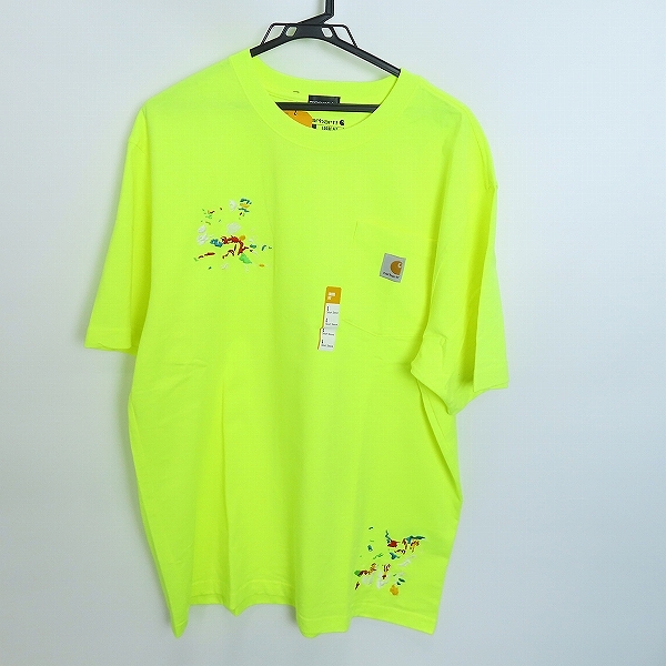 実際に弊社で買取させて頂いた【未使用】Carhartt×Penthouse Casino/カーハート×ペントハウスカジノ Tシャツ イエロー K87-BLM/L