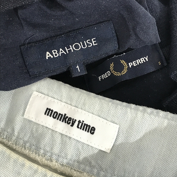 実際に弊社で買取させて頂いた【おまとめ】FRED PERRY/フレッドペリー monkey time/モンキータイム ABAHOUSE/アバハウス 他 カットソー/Tシャツ 等の画像 1枚目