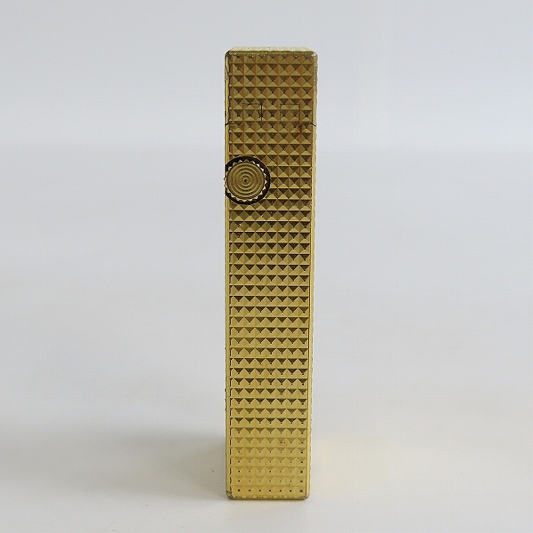 実際に弊社で買取させて頂いたdunhill/ダンヒル サイドローラー ガスライター ゴールドカラー の画像 2枚目
