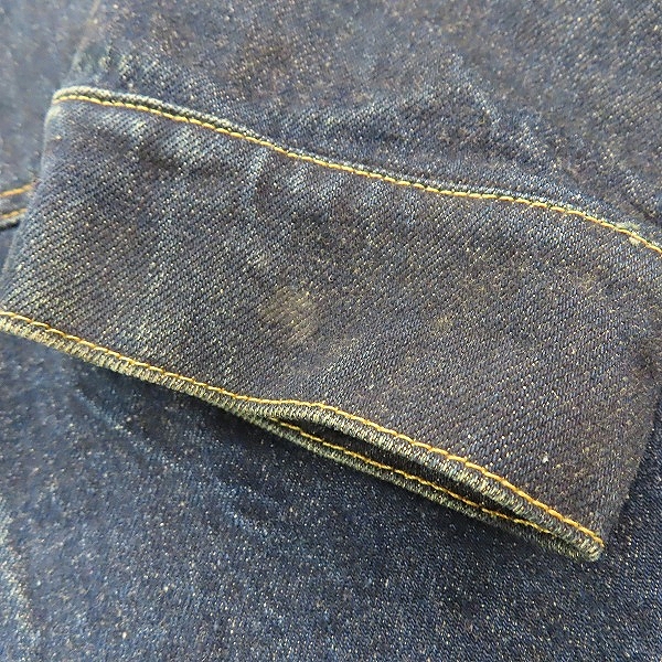 実際に弊社で買取させて頂いたLEVI’S/リーバイス 506XX/70501-0003 1st/ファースト 復刻 デニムジャケット Gジャン 555刻印 米国製/40の画像 8枚目