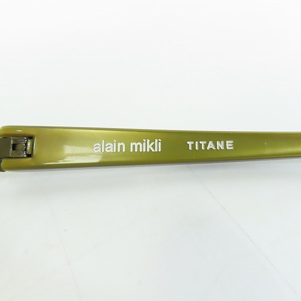 実際に弊社で買取させて頂いたalain mikli/アランミクリ TITANE アイウエア/メガネフレーム A0626-17の画像 5枚目