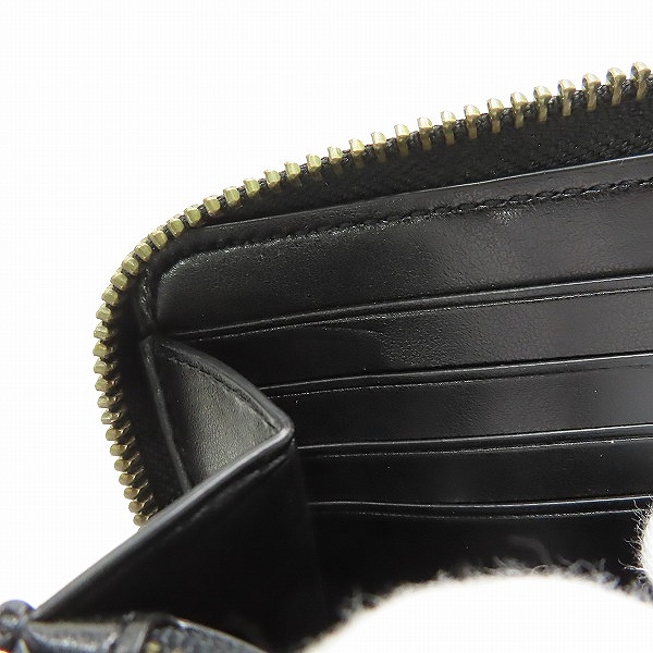 実際に弊社で買取させて頂いたCOACH/コーチ シグネチャー ラウンドジップウォレット/長財布の画像 7枚目