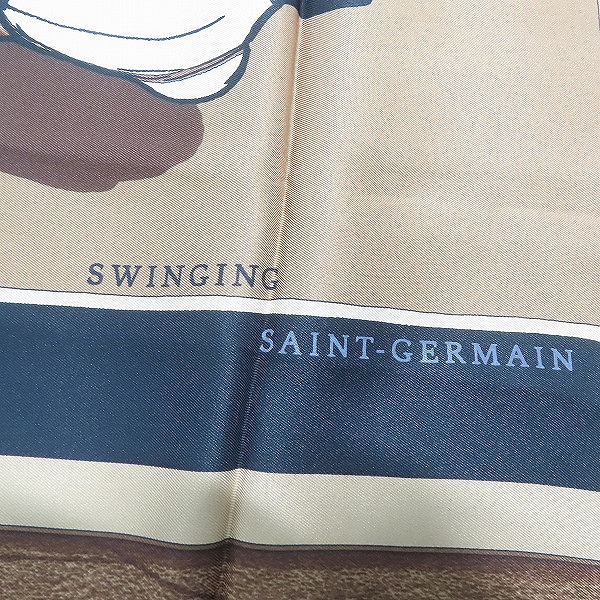 実際に弊社で買取させて頂いたHERMES/エルメス カレ Swinging Saint-Germain/スウィンギング・サンジェルマン ストールの画像 1枚目