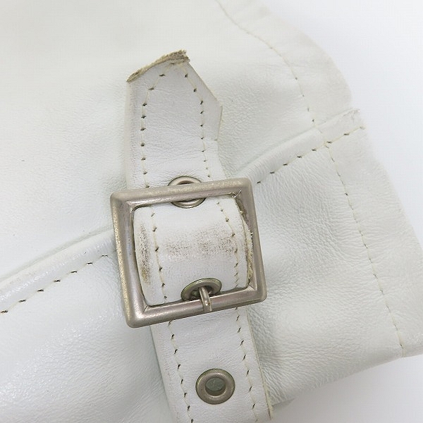 実際に弊社で買取させて頂いたSchott/ショット レザー ジャケット ホワイト/38の画像 9枚目