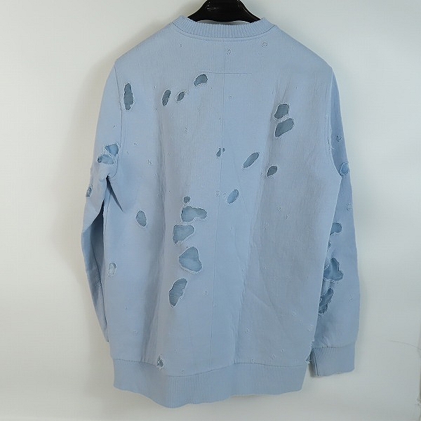 実際に弊社で買取させて頂いた【JPタグ】GIVENCHY/ジバンシィ デストロイ ロゴプリントスウェットトレーナー BW700E3014/Mの画像 1枚目