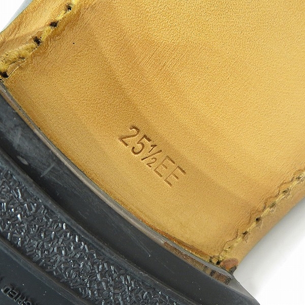 実際に弊社で買取させて頂いたREGAL/リーガル レザー ローファー ブラック V008/25.5の画像 6枚目