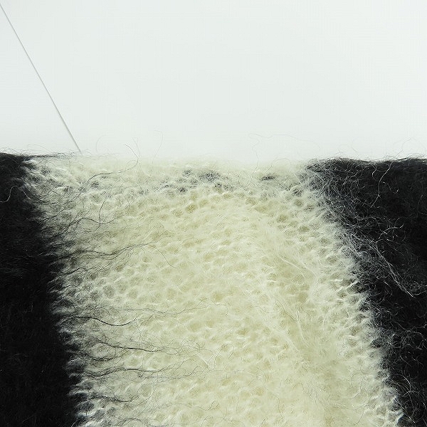 実際に弊社で買取させて頂いたユニフォームエクスペリメント MOHAIR BORDER CREWNECK KNIT/モヘアボーダークルーネックニット UE-212052/3の画像 7枚目