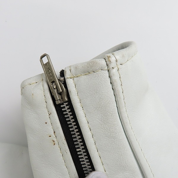 実際に弊社で買取させて頂いたSchott/ショット レザー ジャケット ホワイト/38の画像 7枚目