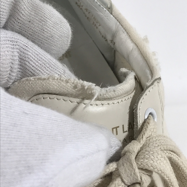 実際に弊社で買取させて頂いたSAINT LAURENT PARIS/サンローランパリ ローカット キャンバス ダメージ加工/VU471827/41の画像 8枚目