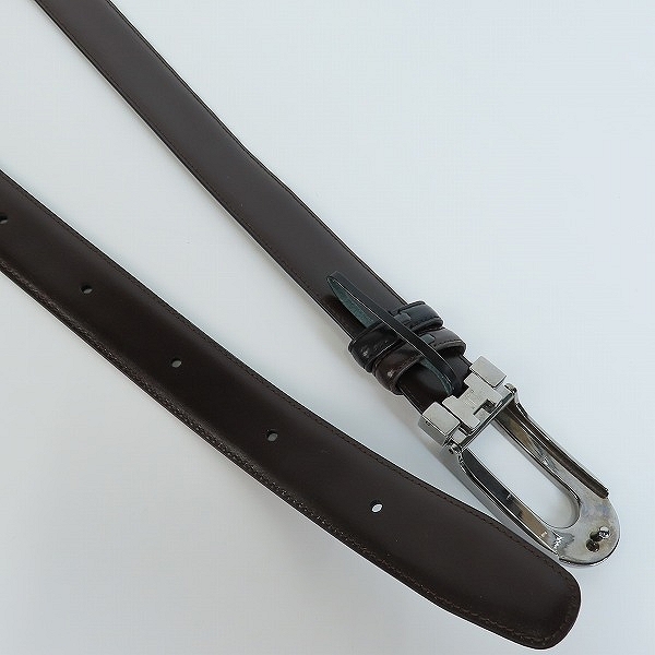 実際に弊社で買取させて頂いたDunhill/ダンヒル バイカラー レザーベルト の画像 3枚目