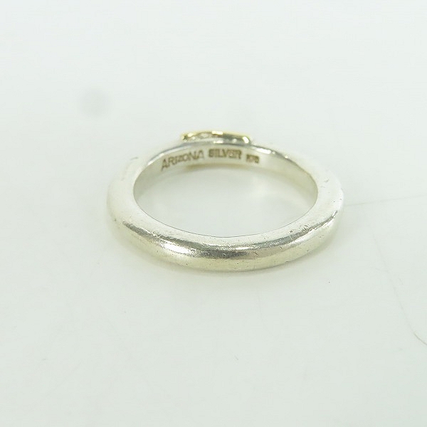 実際に弊社で買取させて頂いたARIZONA FREEDOM/アリゾナフリーダム  K18太陽神プレート付 マルセン型 リング 22.5号の画像 3枚目