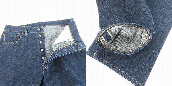 実際に弊社で買取させて頂いたLEVI'S/リーバイス 501XX 復刻 バレンシア工場製 ビッグE 刻印555 501‐0003 デニムパンツ/W34 L36の画像 2枚目