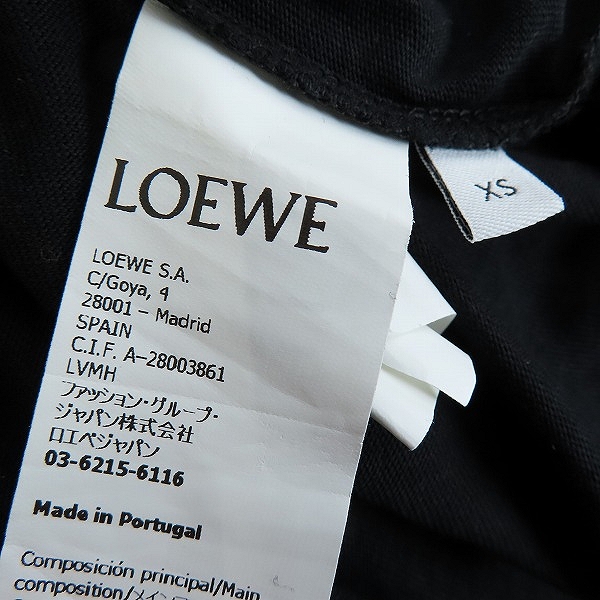 実際に弊社で買取させて頂いたLOEWE/ロエベ アナグラム ロゴ刺繍 ポケットTシャツ H526Y22X99/XSの画像 3枚目