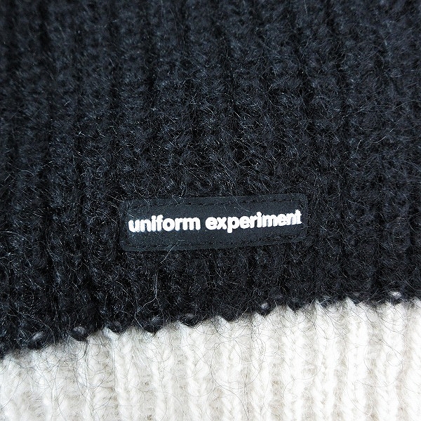 実際に弊社で買取させて頂いたuniform experiment/ユニフォームエクスペリメント モヘア/ウール クルーネックニットセーター UE-192073/2の画像 8枚目