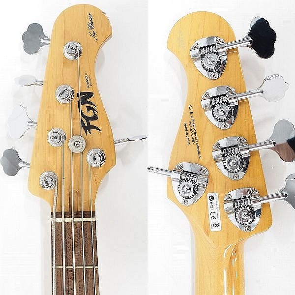 実際に弊社で買取させて頂いた★FGN/FUJIGEN/フジゲン Neo Classic ジャズベースType 5弦エレキベース ギグケース付 の画像 2枚目