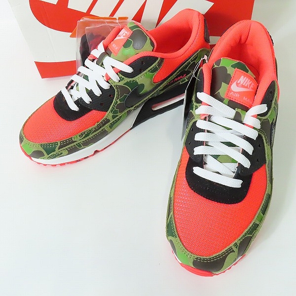 実際に弊社で買取させて頂いた【未使用】 NIKE×atmos/ナイキ×アトモス AIR MAX 90 SP REVERSE DUCK CAMO エアマックス90 ダックカモ CW6024-600 28.0