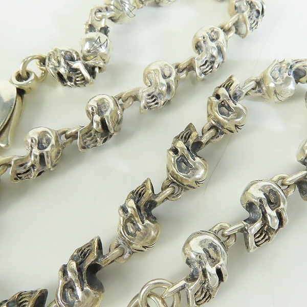 実際に弊社で買取させて頂いたCRAZY PIG/クレイジーピッグ GRIN SKULL/グリンスカル リンク ウォレットチェーン