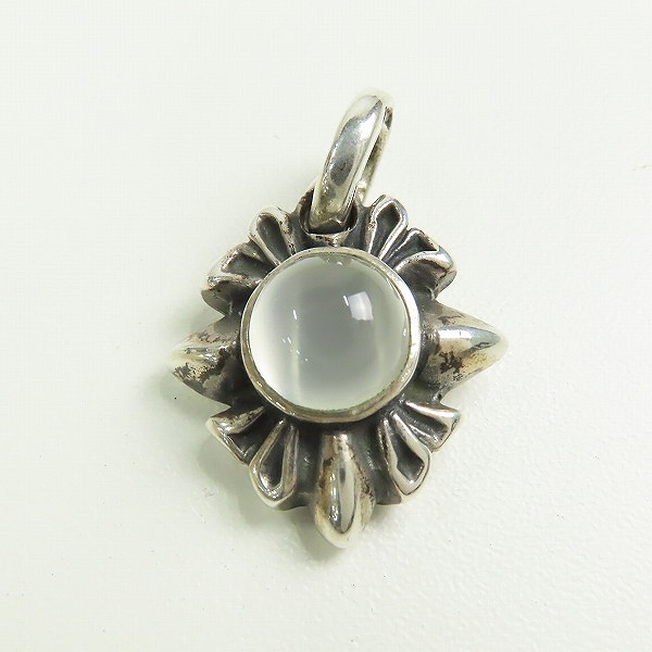 実際に弊社で買取させて頂いたBWL/ Bill Wall Leather/ビルウォールレザー ラウンドストーン ペンダントトップの画像 1枚目