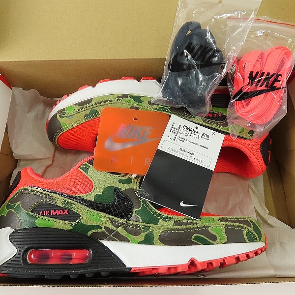 実際に弊社で買取させて頂いたNIKE×atmos/ナイキ×アトモス AIR MAX 90 DUCK CAMO エアマックス90 ダックカモ CW6024-600/23.5の画像 8枚目