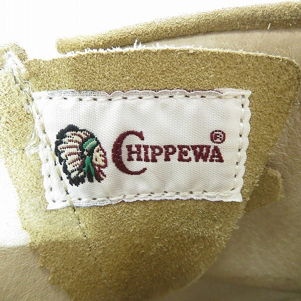 実際に弊社で買取させて頂いたChippewa/チペワ スウェード エンジニア ショートブーツ 9Eの画像 6枚目