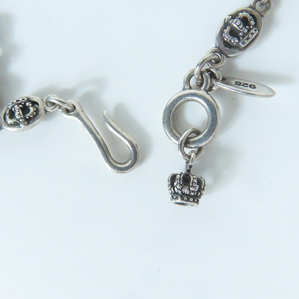 実際に弊社で買取させて頂いたJustin Davis/ジャスティンデイビス QE2 チェーン クラウンモチーフ SNJ120の画像 2枚目